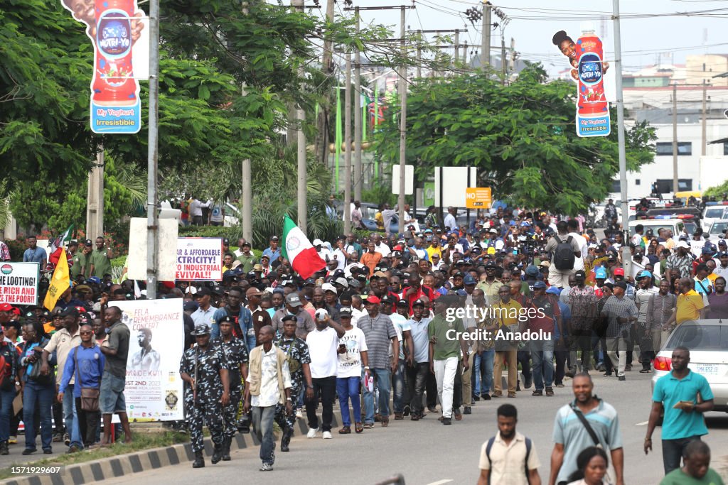 Protest against removal of subsidies and high cost of living in Nigeria