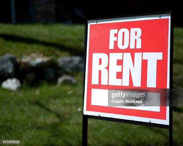 for rent sign - for lease sign bildbanksfoton och bilder