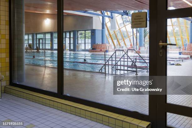 In this photo illustration a public swim hall on August 02, 2023 in Bornheim, Germany.