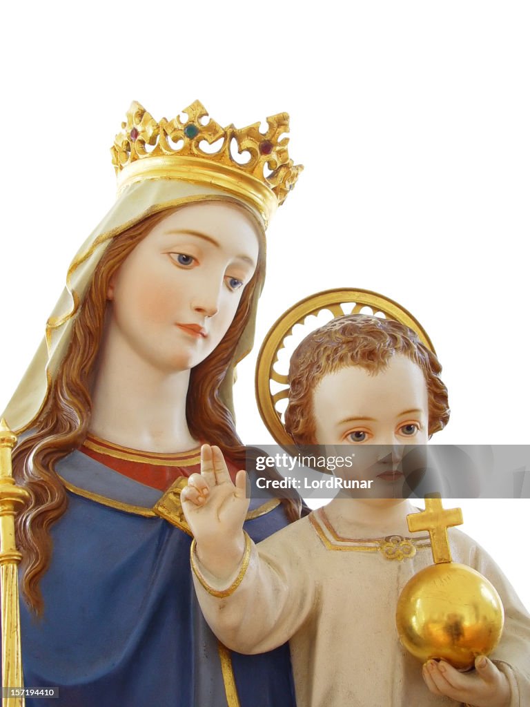 Virgen maría niño jesús/w y ruta