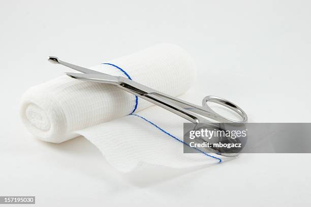 medical material - gauze stock-fotos und bilder