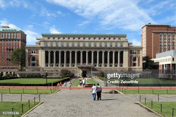 columbia university - college walk - columbia university stock pictures, royalty-free photos & images