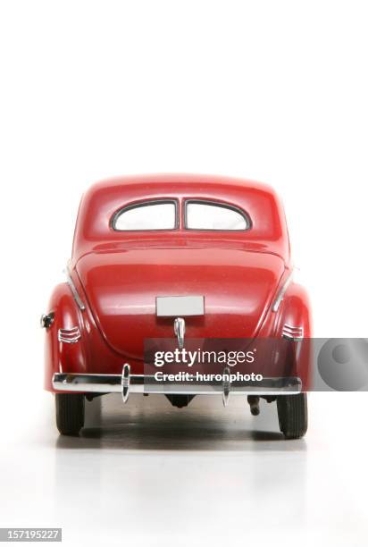 1940s car rear - empty car boot stock pictures, royalty-free photos & images