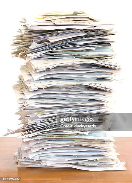 huge stack of papers - pile of paper bildbanksfoton och bilder