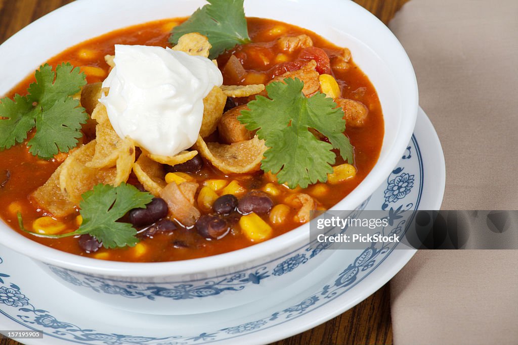 Zesty Chicken Taco Soup