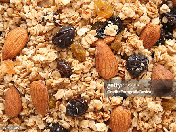 granola background - granola stockfoto's en -beelden