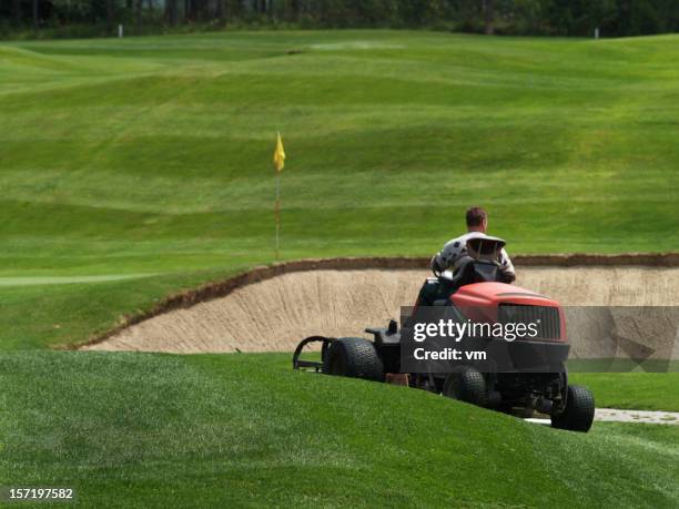 greenkeeper - golf turf stock pictures, royalty-free photos & images