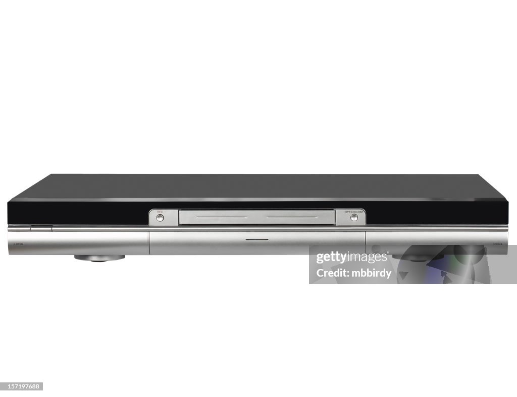 DVD HDD recorder&player, isolated on white background