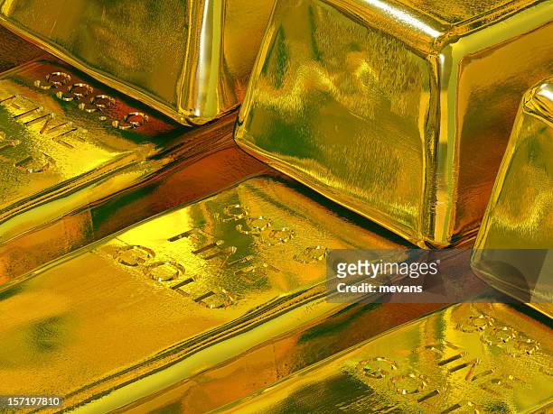 gold bullion - gold investment stock pictures, royalty-free photos & images