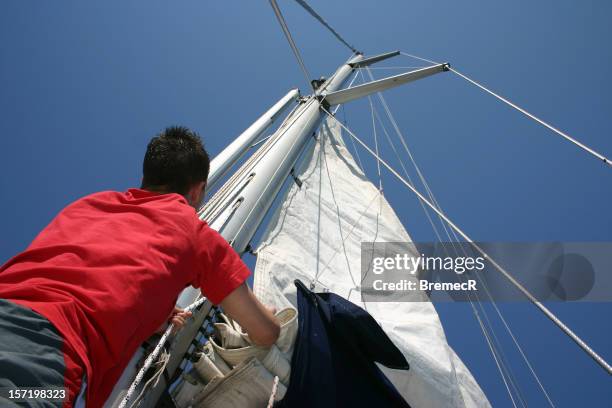 setting sail - catamaran sailing stock pictures, royalty-free photos & images