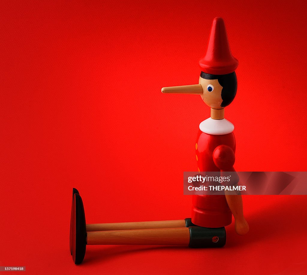 Pinocchio in rosso