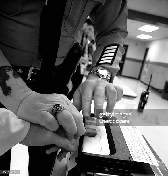 fingerprints - police station stock pictures, royalty-free photos & images