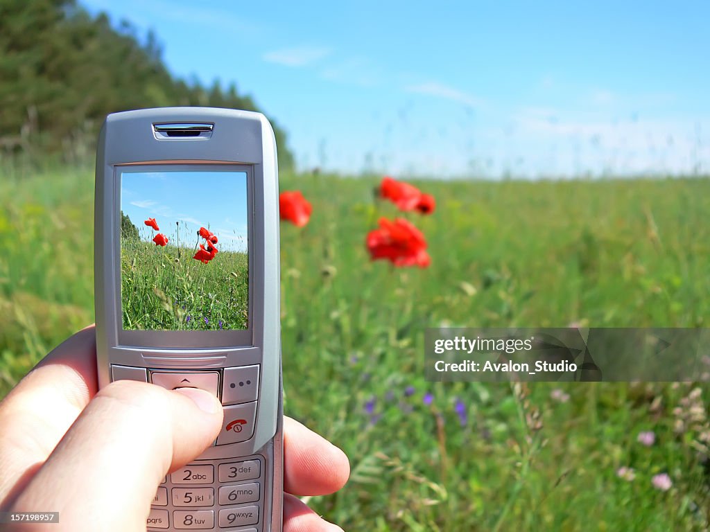 Mobile phone with a camera