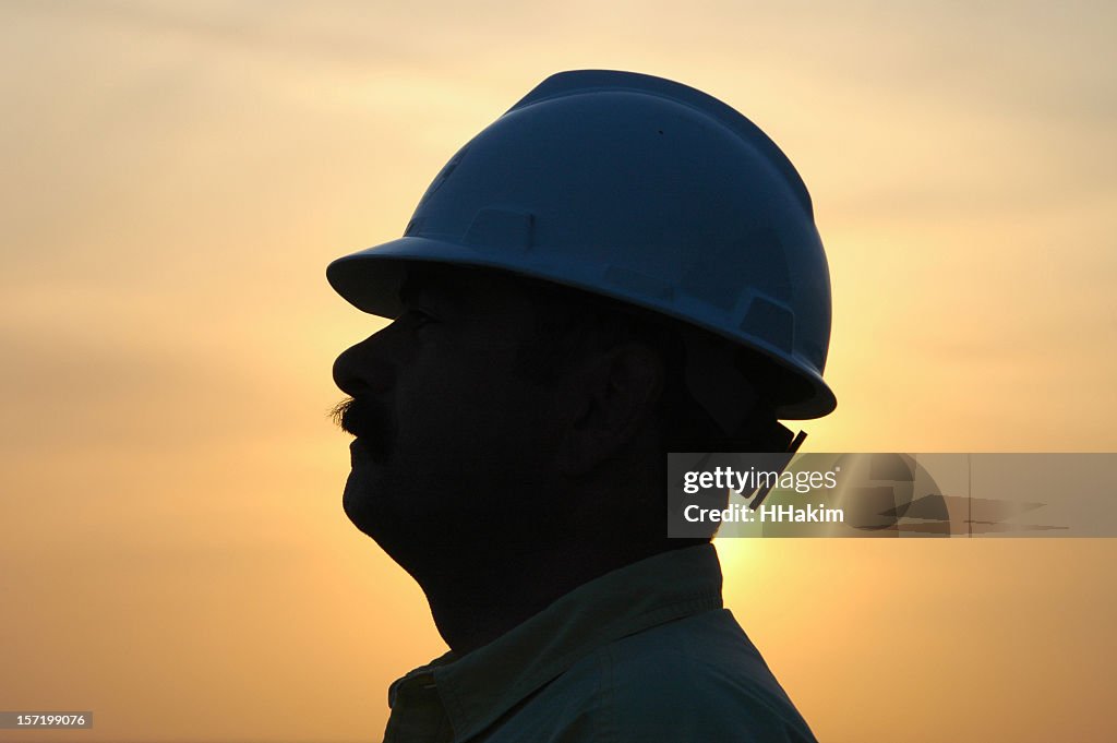 Trabajador de silueta