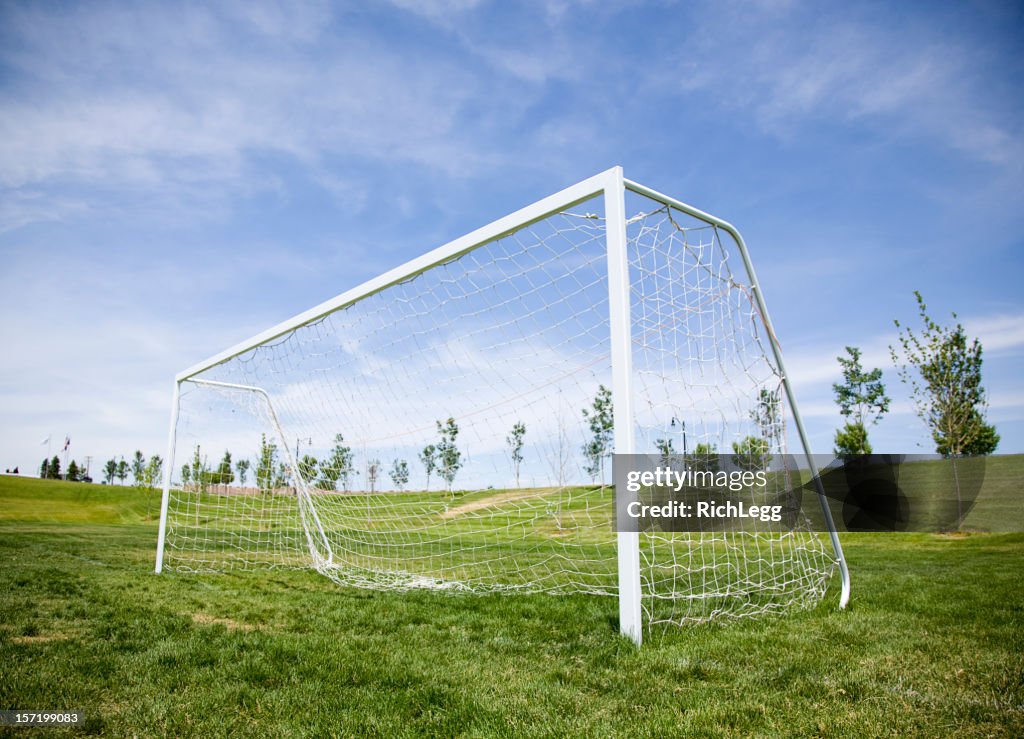Soccer Goal and Blue Sky