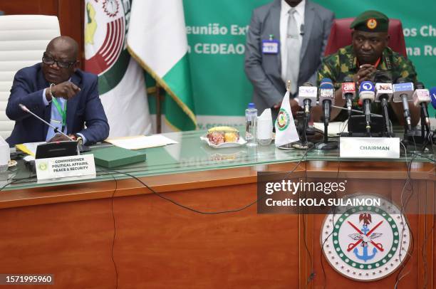 Commissioner for Political Affairs, Peace and Security of Economic Community of West African States , Ambassador Abdel-Fatau Musah and Nigeria's...