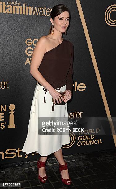 Actress Mary Elizabeth Winstead arrives for the Hollywood Foreign Press Association and InStyle celebration of the 2013 Golden Globe Awards, at...