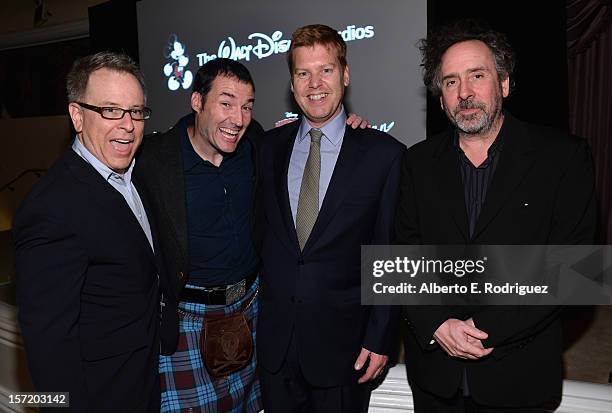 Wreck- It Ralph" director Rich Moore, "Brave" director Mark Andrews, "Paperman" director John Kahrs and "Frankenweenie" director Tim Burton attend...