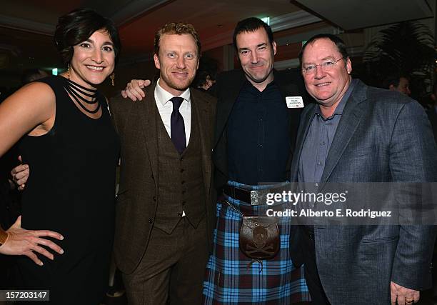 Brave" producer Katherine Sarafian, actor Kevin McKidd, "Brave" director Mark Andrews and chief creative officer of Walt Disney and Pixar Animation...