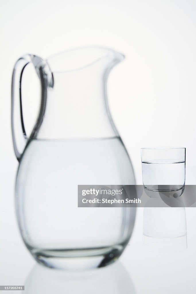 Jug and glass of water