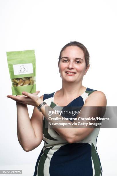 Robyn Schwartz, owner of Fianco a Fianco, a local biscotti maker, poses for a portrait in the Houston Chronicle Photo Studio, Tuesday, Aug. 28 in...
