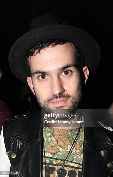 Trak backstage at Best Buy Theatre on November 29, 2012 in New York City.