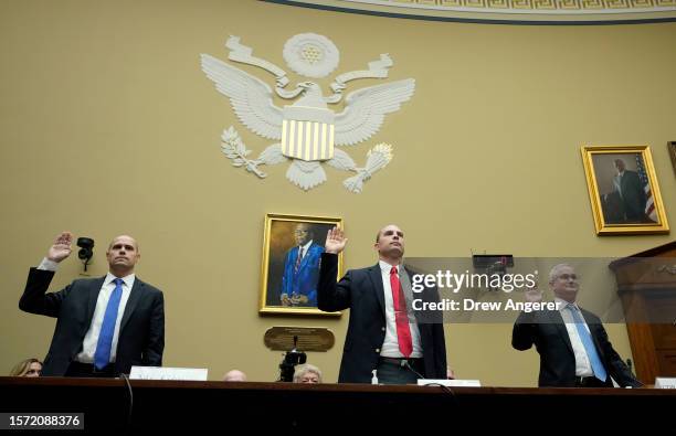 Ryan Graves, executive director of Americans for Safe Aerospace, David Grusch, former National Reconnaissance Officer Representative of Unidentified...