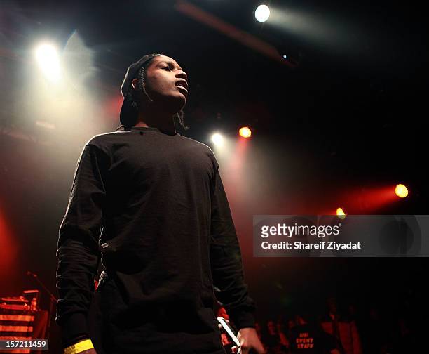 Rocky performs at Best Buy Theatre on November 29, 2012 in New York City.