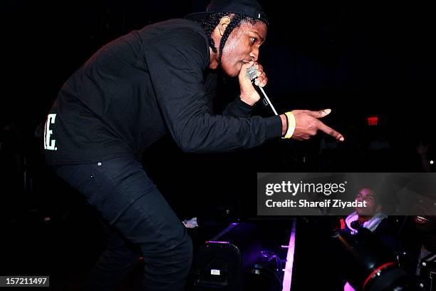 Rocky performs at Best Buy Theatre on November 29, 2012 in New York City.