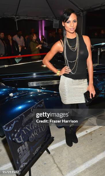 Actress Candace Smith attends SA Studios and Mister Cartoon VIP Screening and After Party of Warner Brothers Pictures "Gangster Squad" at SA Studios...