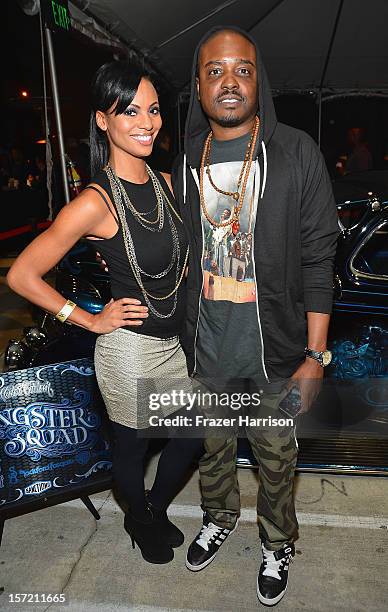 Actors Candace Smith and Jason Weaver attend SA Studios and Mister Cartoon VIP Screening and After Party of Warner Brothers Pictures "Gangster Squad"...