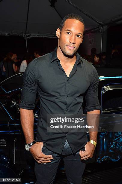 Actor Lawrence Saint-Victor attends SA Studios and Mister Cartoon VIP Screening and After Party of Warner Brothers Pictures "Gangster Squad" at SA...