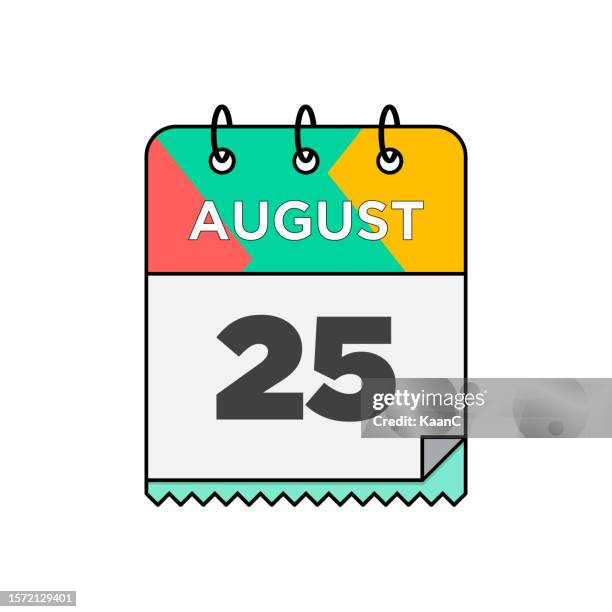 ilustrações de stock, clip art, desenhos animados e ícones de august - daily calendar icon in flat design style stock illustration - 12 17 months