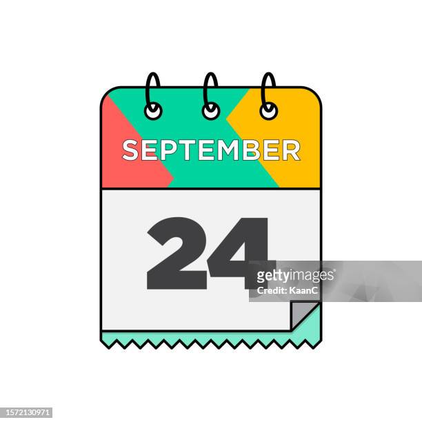 ilustrações de stock, clip art, desenhos animados e ícones de september - daily calendar icon in flat design style stock illustration - 12 17 months