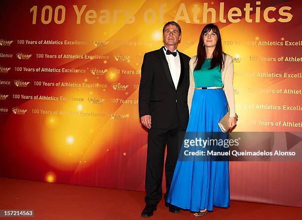 Jan Zelezny of the Czech Republic attends during the IAAF athlete of the year awards at the IAAF Centenary Gala on November 24, 2012 in Barcelona,...
