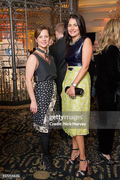 Harriet Quick and Avril Oates attend the British Fashion Awards 2012 at The Savoy Hotel on November 27, 2012 in London, England.