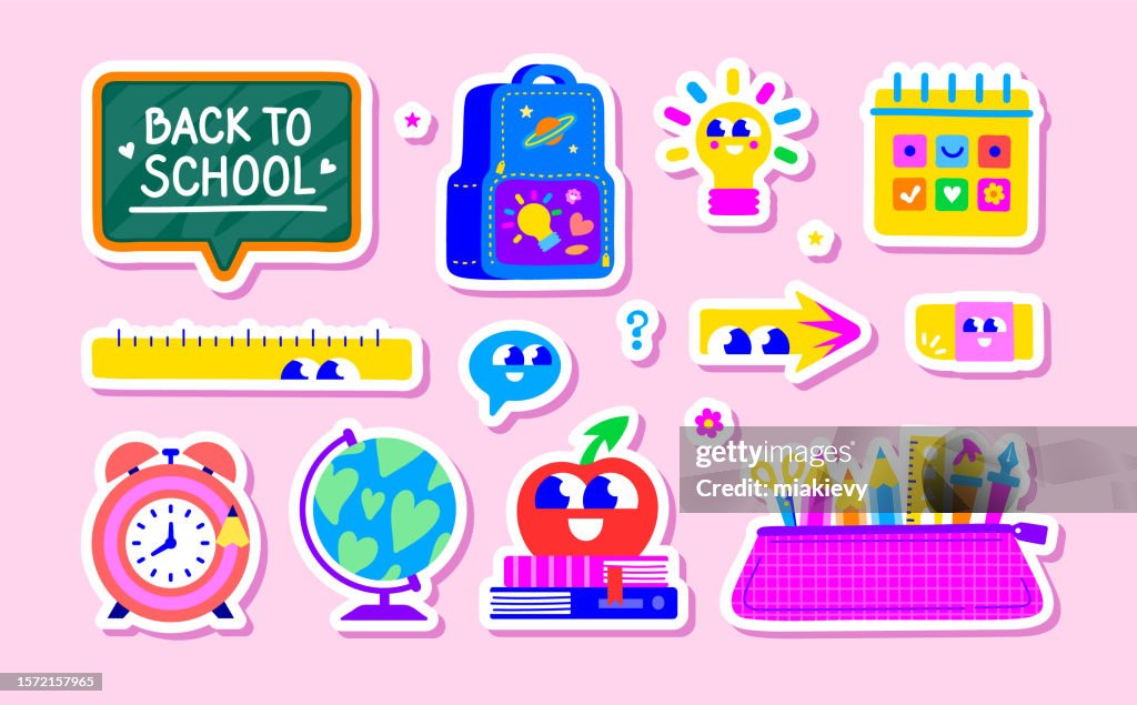 Back to school stickers