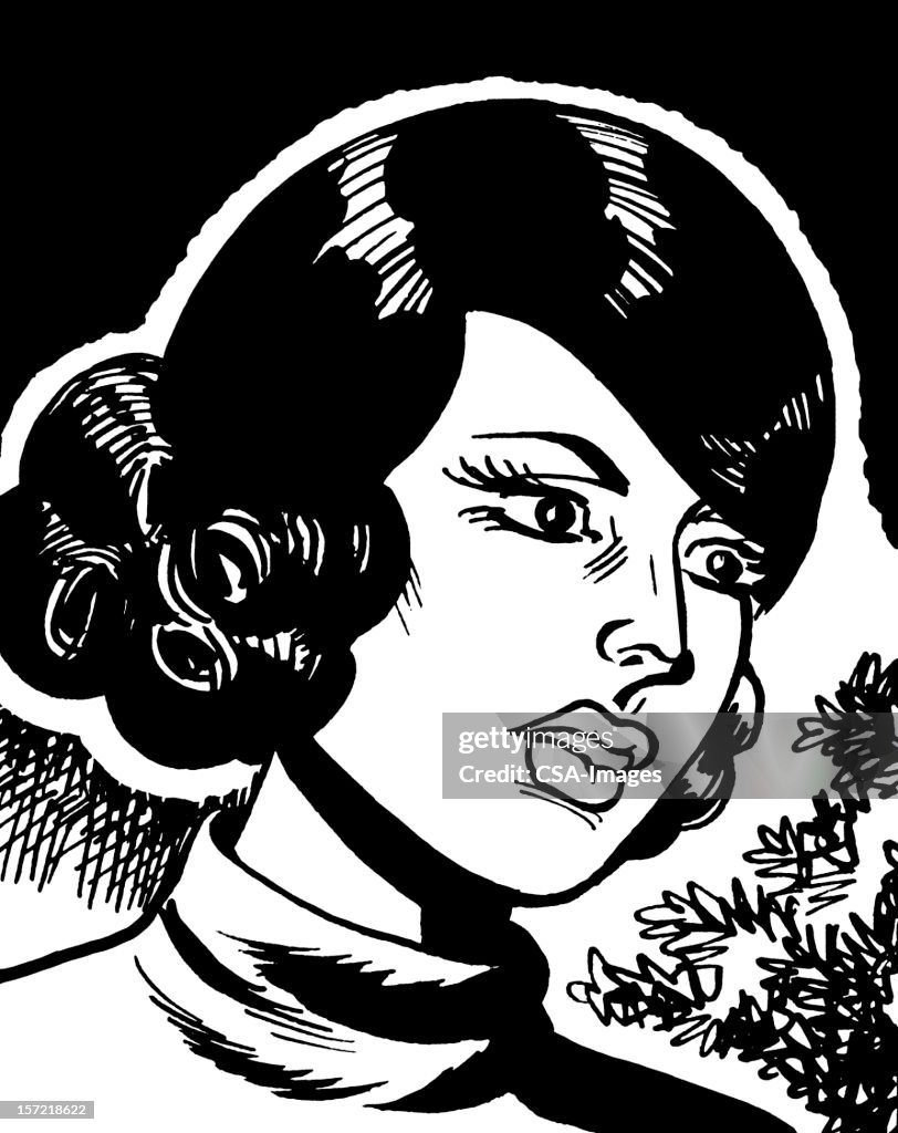 Dark Haired Woman