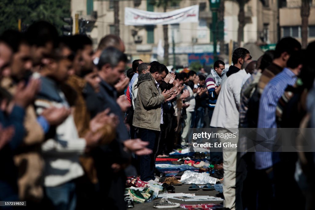 Protesters Demonstrate Against Egyptian President Mohammed Morsi