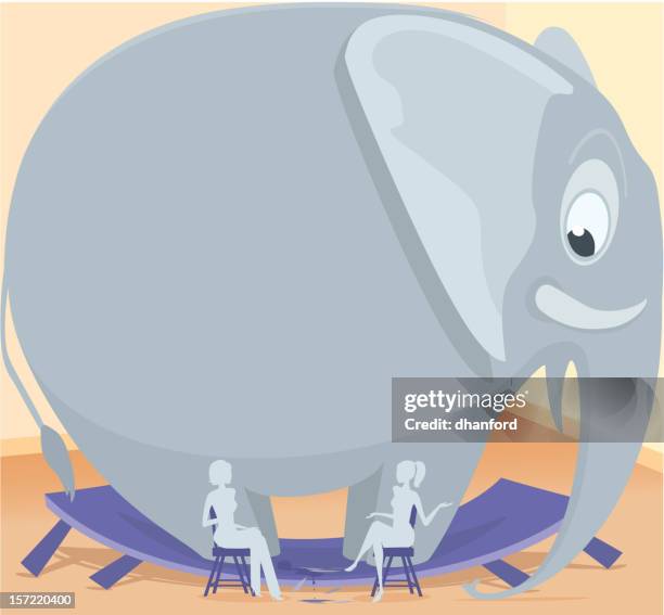 illustrazioni stock, clip art, cartoni animati e icone di tendenza di elefante in camera - elephant