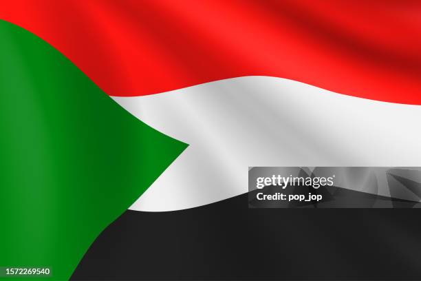 flag of sudan. sudanese flag. vector flag background. stock illustration - south sudan stock illustrations