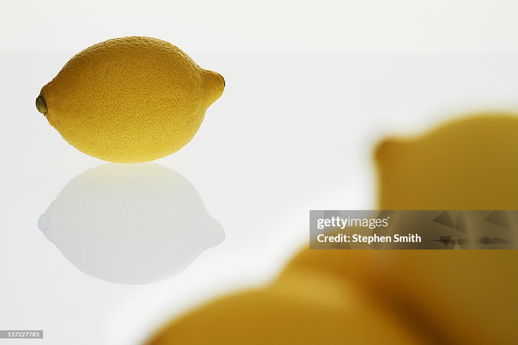 Lemons, with the focus on one