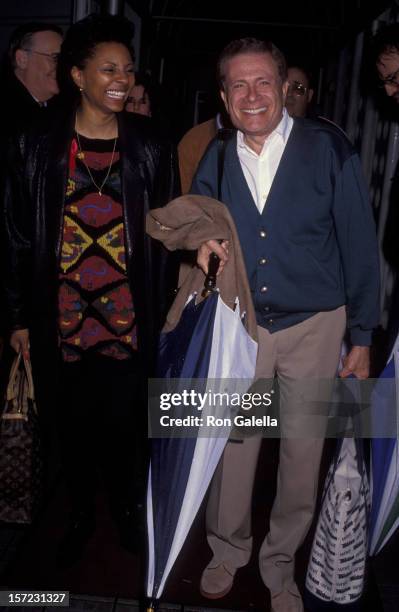 Actress Leslie Uggams and husband Grahame Pratt sighted on October 30, 1992 at the Los Angeles International Airport in Los Angeles, California.