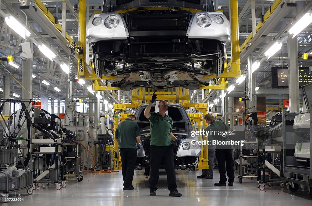 Luxury Automobile Production At The Bentley Motors Ltd Plant