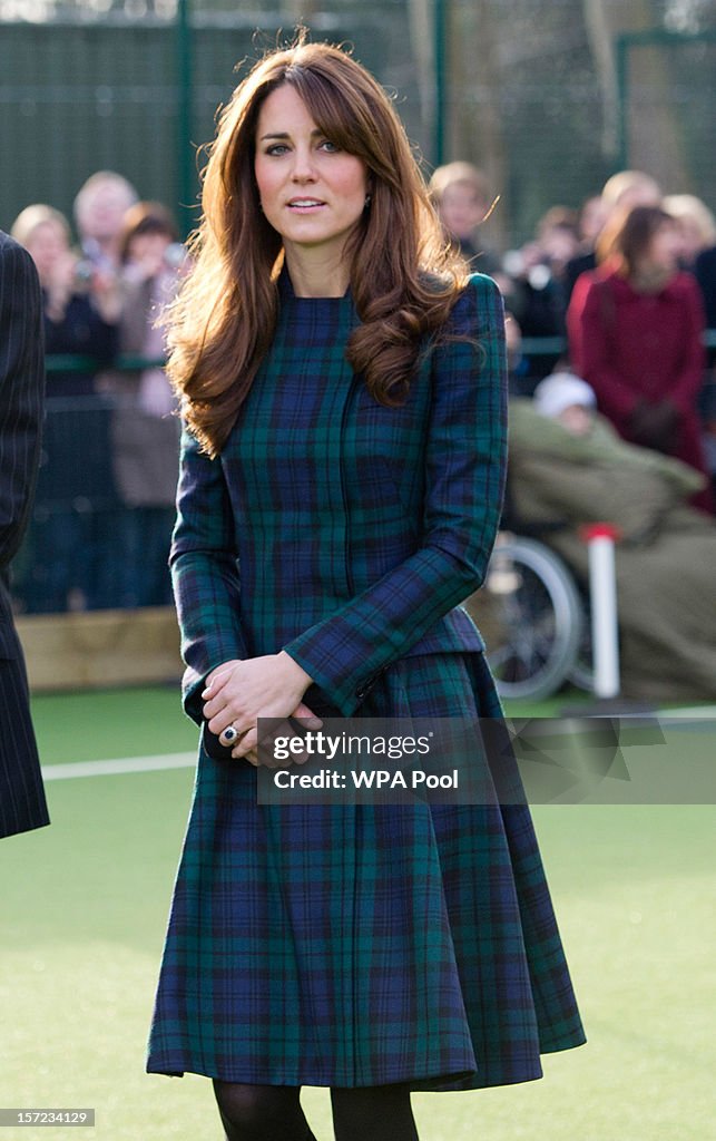 Catherine, Duchess of Cambridge Visits St Andrew's School