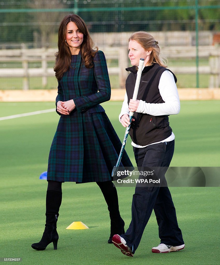 Catherine, Duchess of Cambridge Visits St Andrew's School