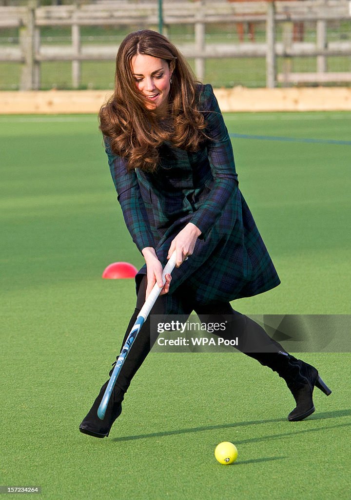 Catherine, Duchess of Cambridge Visits St Andrew's School