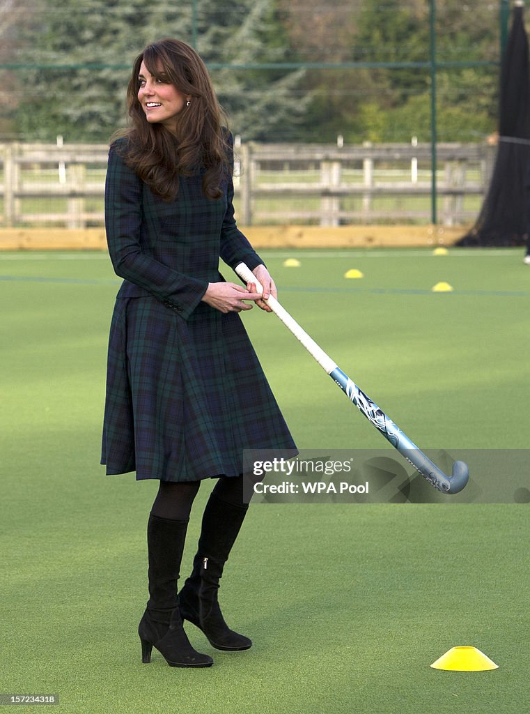 Catherine, Duchess of Cambridge Visits St Andrew's School