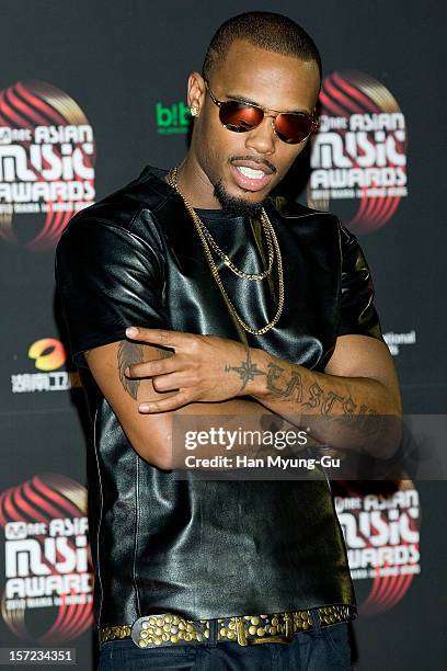 Hip Hop artist B.o.B attends the 2012 Mnet Asian Music Awards Red Carpet on November 30, 2012 in Hong Kong, Hong Kong.