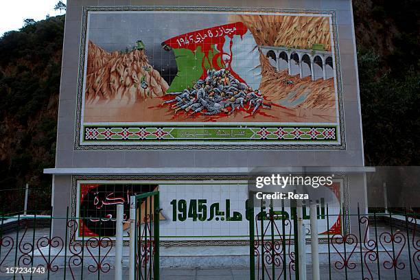 July 31th Town of Setif, Algeria. A momument to the dead of May 8, 1945 reminds us of the Setif massacre where thousands of nationalistic Algerian...